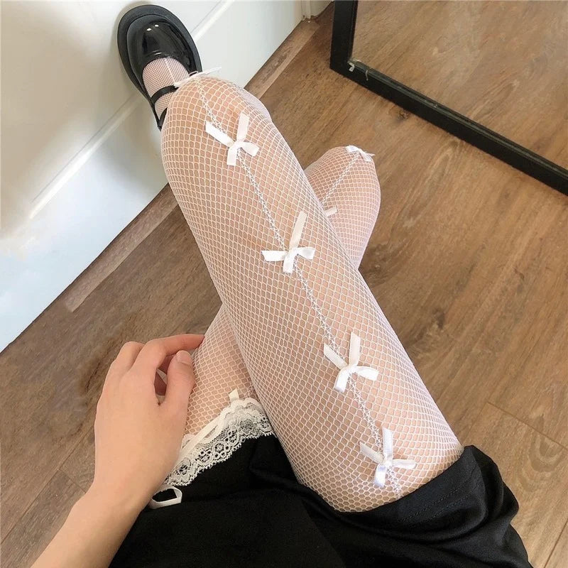Kawaii Fishnet Tights - KAWAII LULU