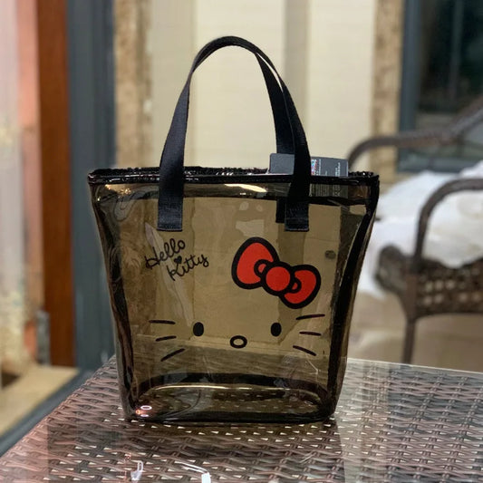 Kawaii Hello Kitty Transparent Makeup Bag - KAWAII LULU
