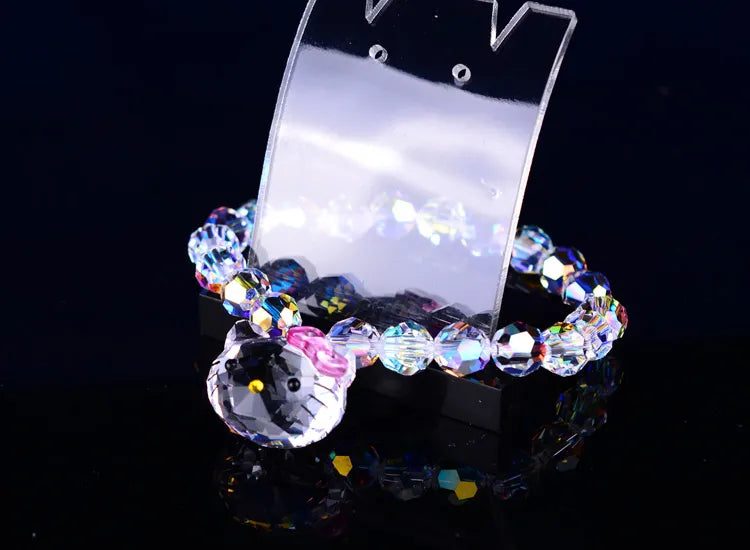 Kawaii Hello Kitty Crystal Bracelet