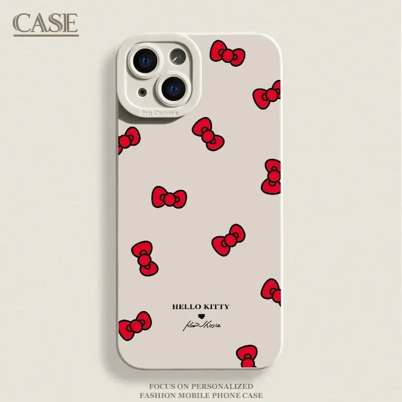 Kawaii Kitty Bow iPhone Case