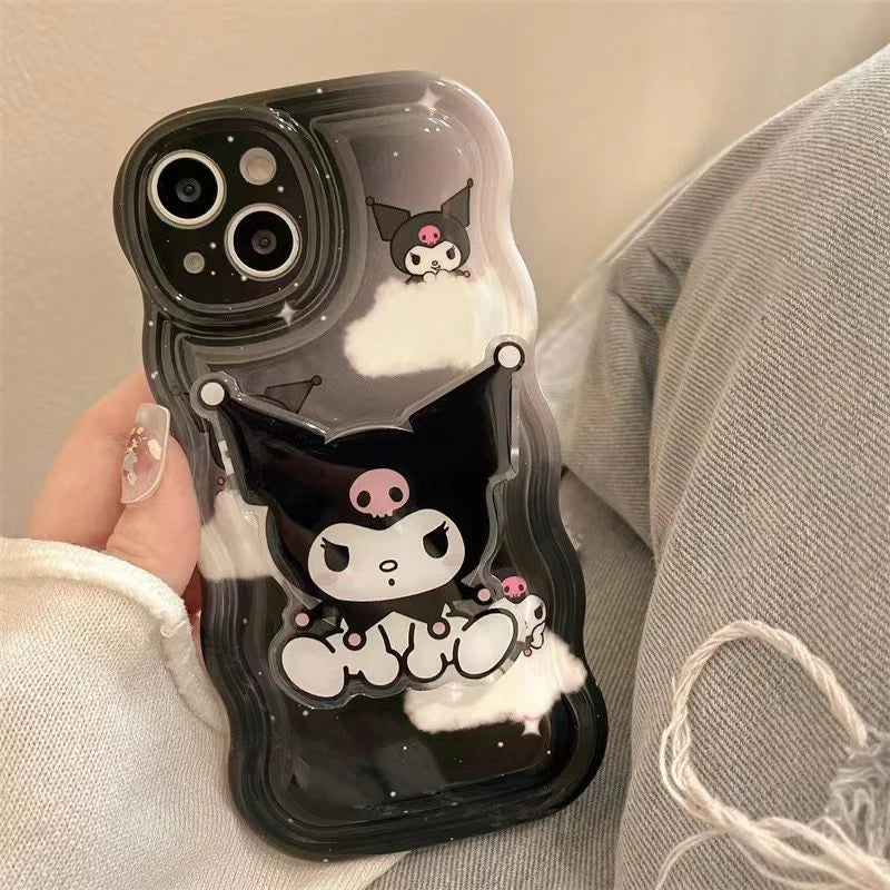 Kawaii Kuromi Wavy iPhone Case
