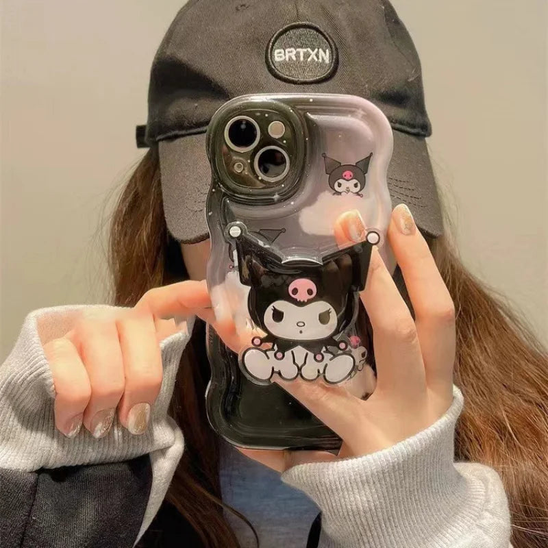 Kawaii Kuromi Wavy iPhone Case