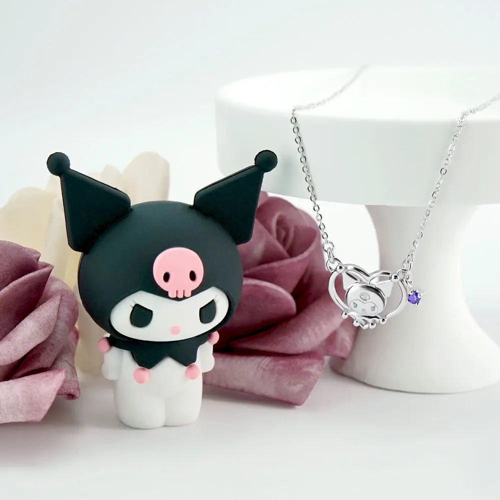 Kawaii Kuromi Jewelries (Necklace, Bracelet & Ring)