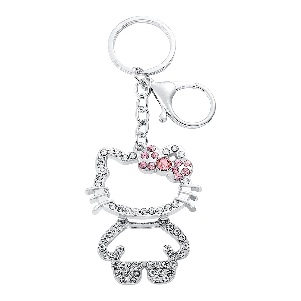 Kawaii Sparkle Kitty Keychain Charm