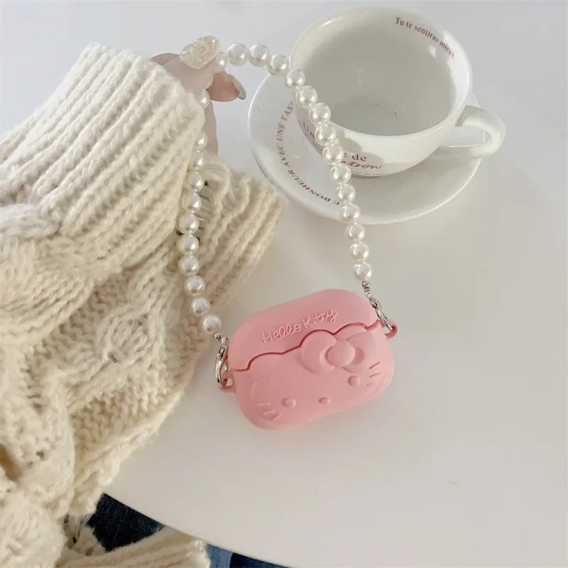 Kawaii Hello Kitty Pink AirPods Case