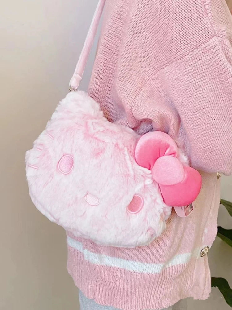 Kawaii Hello Kitty Pink Plush Bag