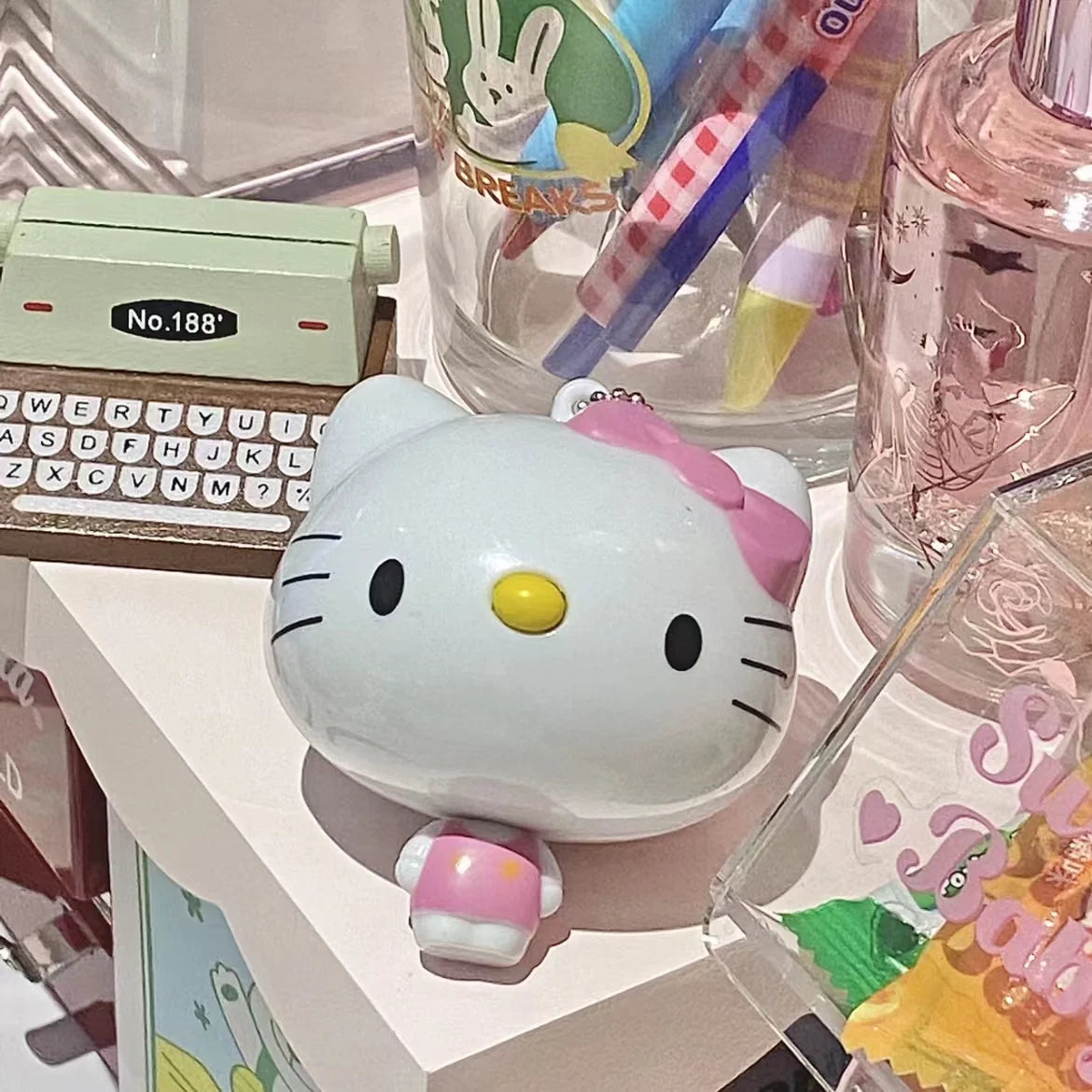 Kawaii Hello Kitty Mini Pendant Tape Measure