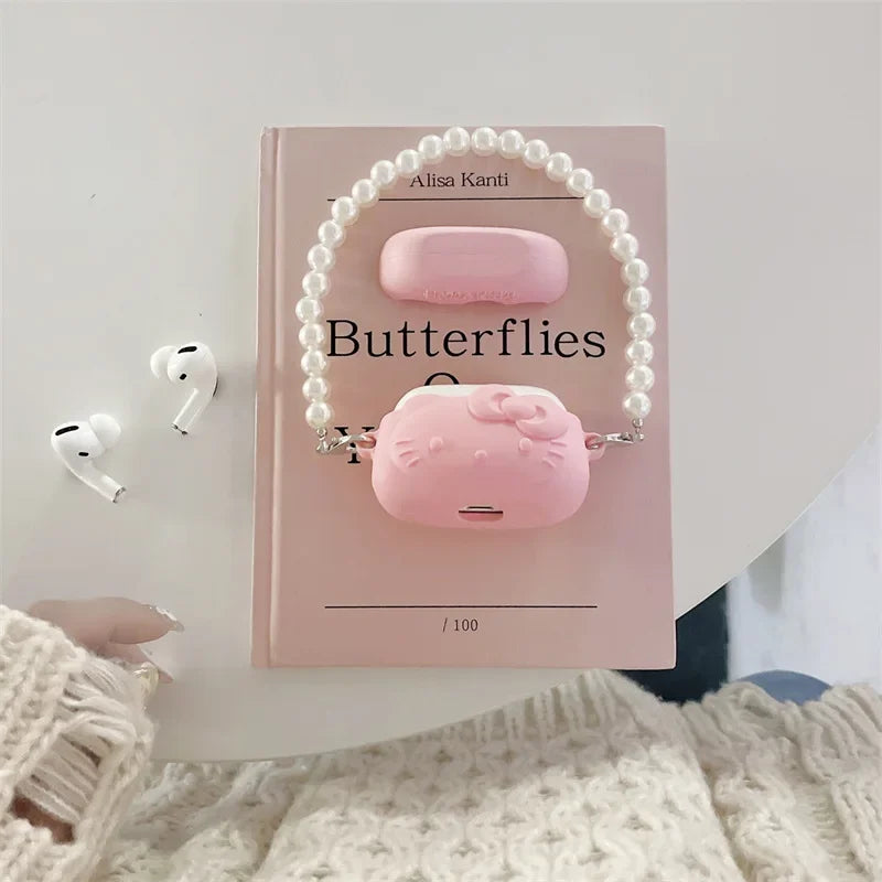 Kawaii Hello Kitty Pink AirPods Case