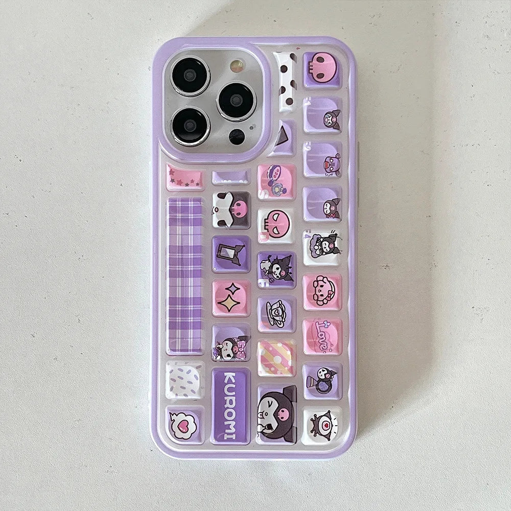 Kawaii Sanrio Keyboard iPhone Case