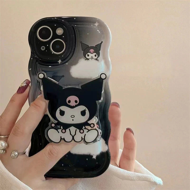 Kawaii Kuromi Wavy iPhone Case
