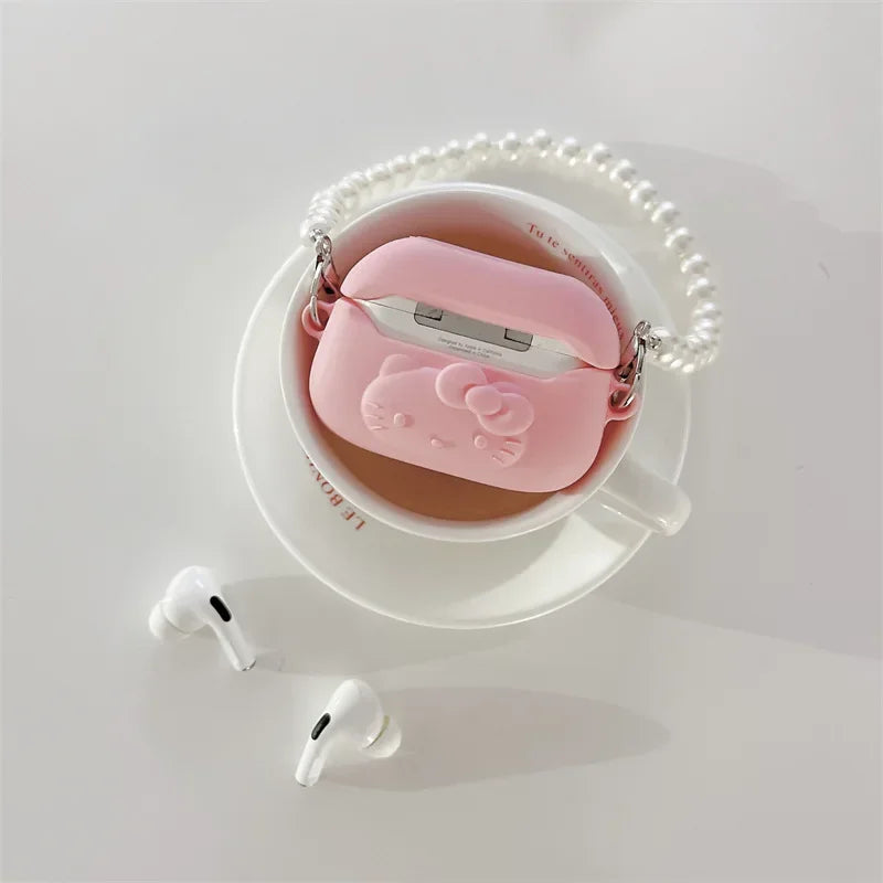 Kawaii Hello Kitty Pink AirPods Case