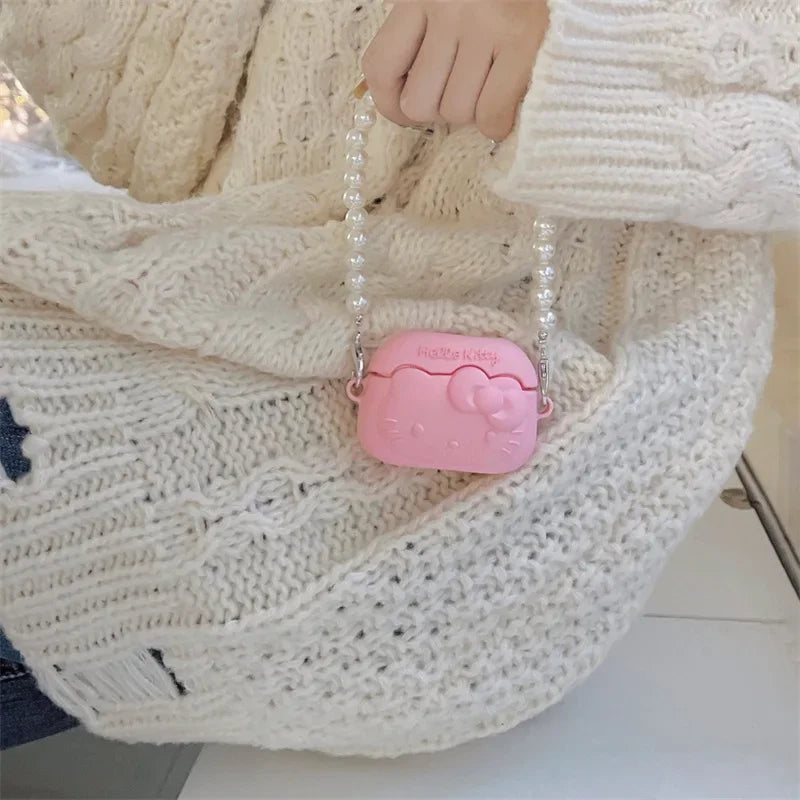 Kawaii Hello Kitty Pink AirPods Case