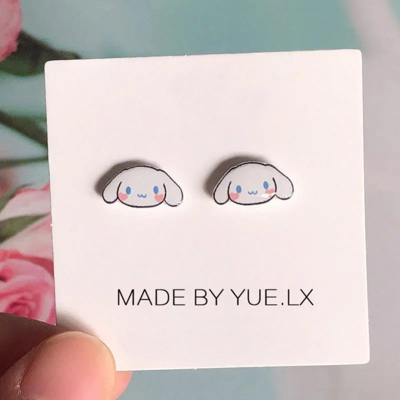 Kawaii Cinnamoroll Silver Earrings - KAWAII LULU