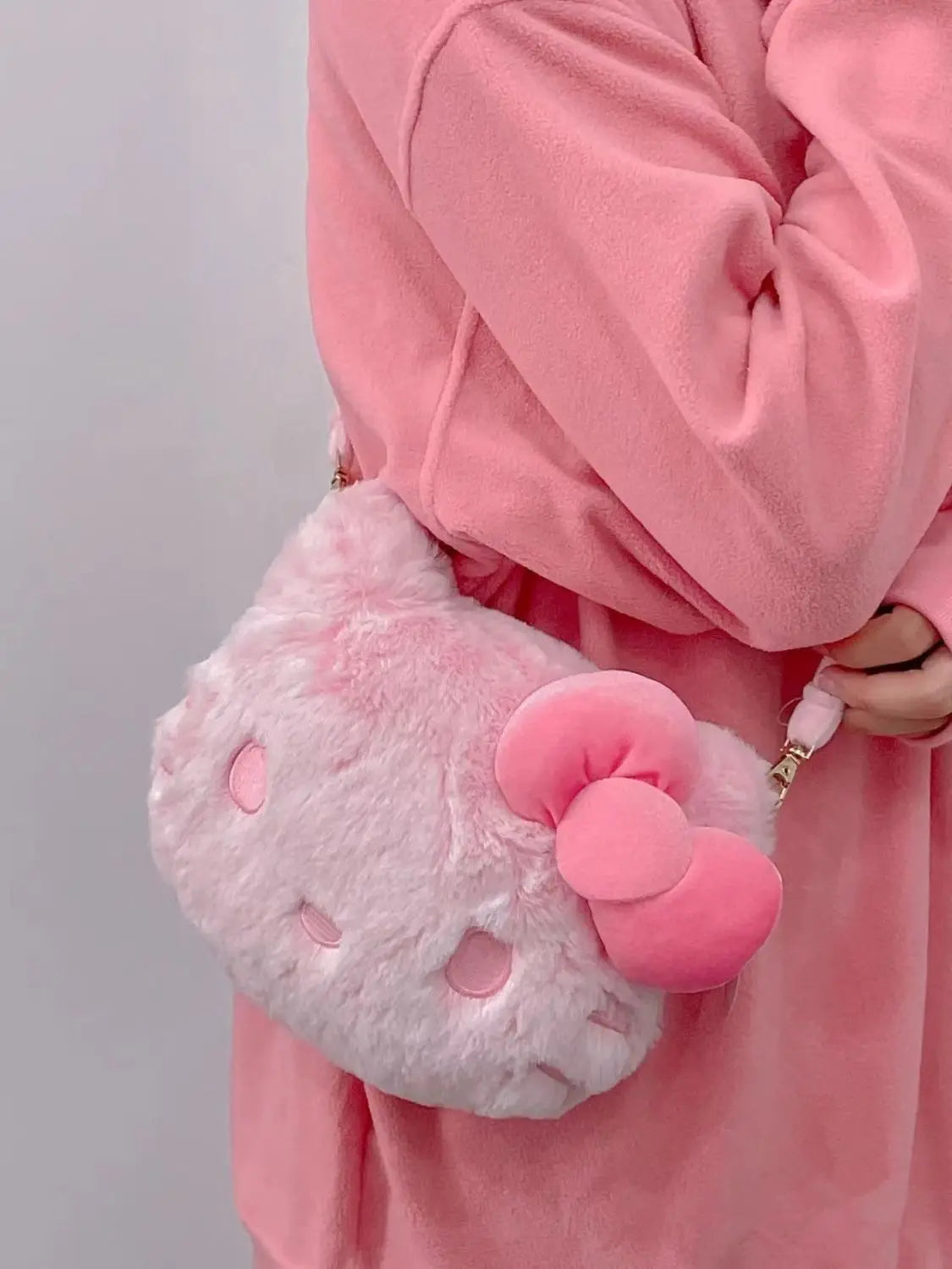 Kawaii Hello Kitty Pink Plush Bag