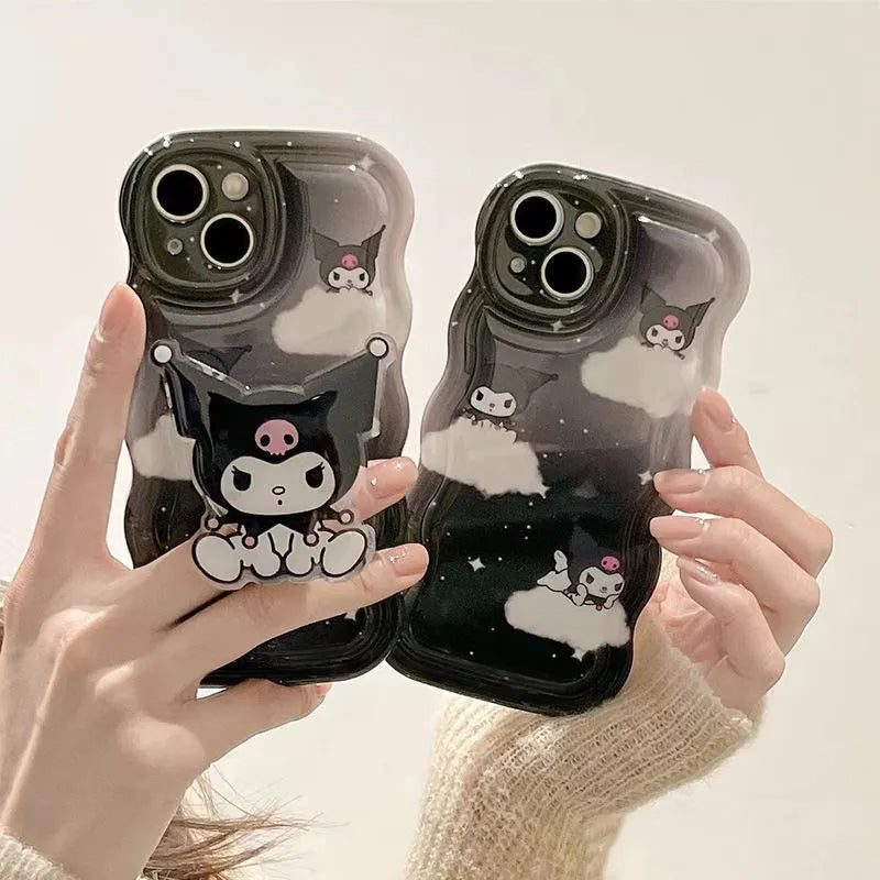 Kawaii Kuromi Wavy iPhone Case