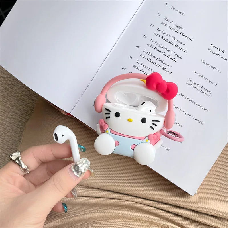 Kawaii Hello Kitty Headphone AirPods Case