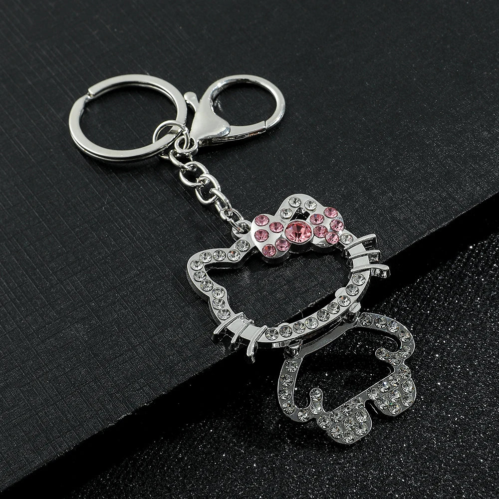 Kawaii Sparkle Kitty Keychain Charm