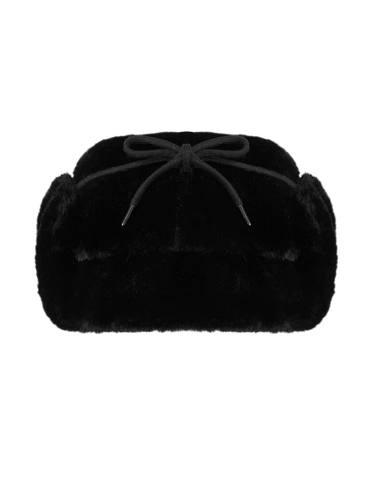 Kawaii Hello Kitty x Spider-Man Ushanka Hat (Black) - KAWAII LULU