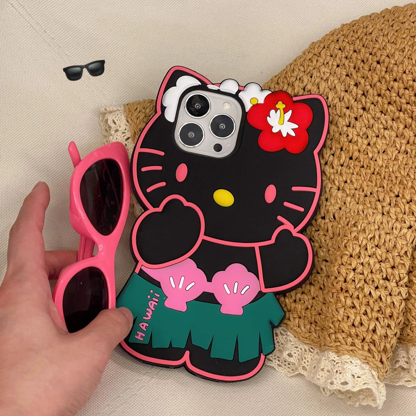 Kawaii Hawaiian Hello Kitty iPhone Case