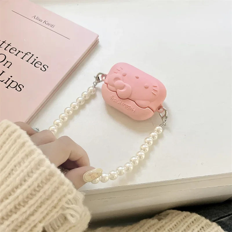 Kawaii Hello Kitty Pink AirPods Case