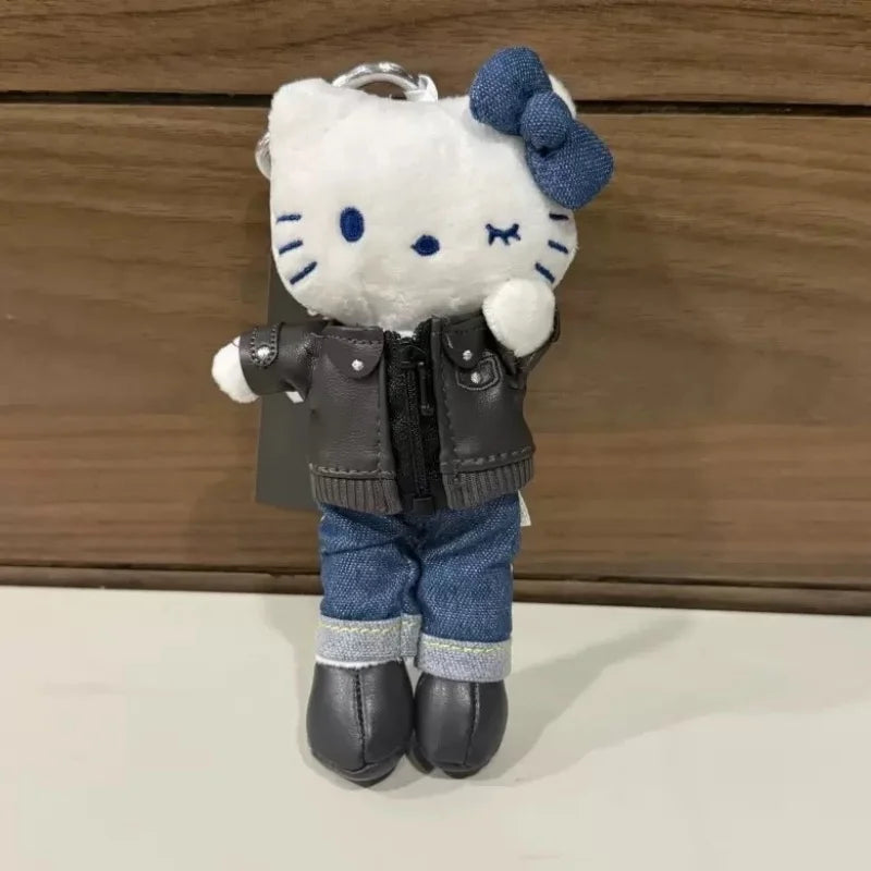 Kawaii Tall Hello Kitty with Jeans Plush Charm