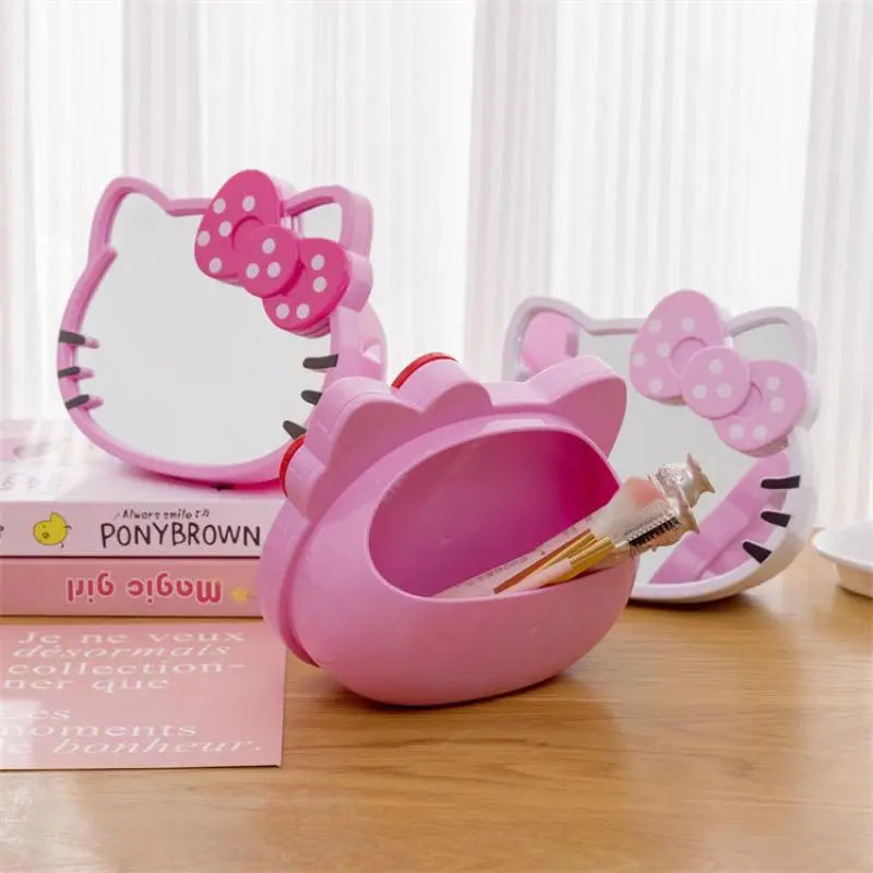 Kawaii Hello Kitty Desk Organizer with Mirror - KAWAII LULU