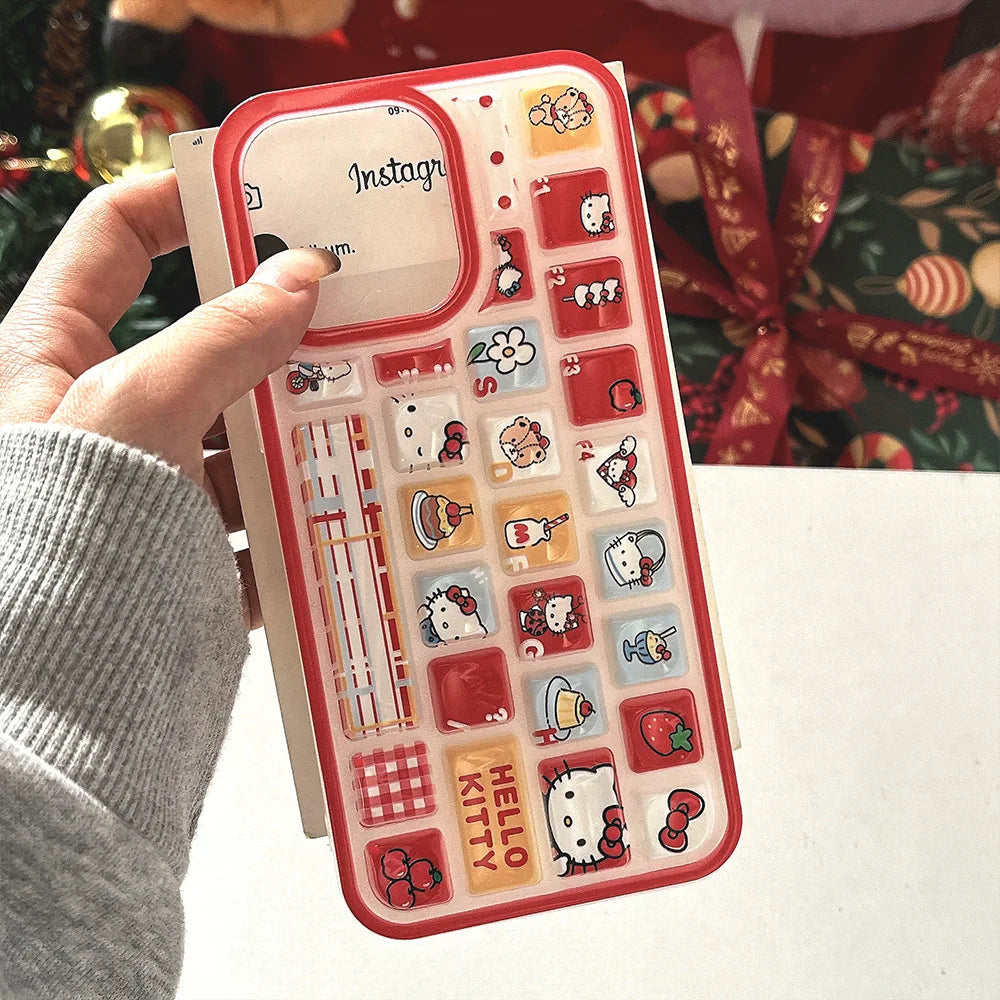Kawaii Sanrio Keyboard iPhone Case