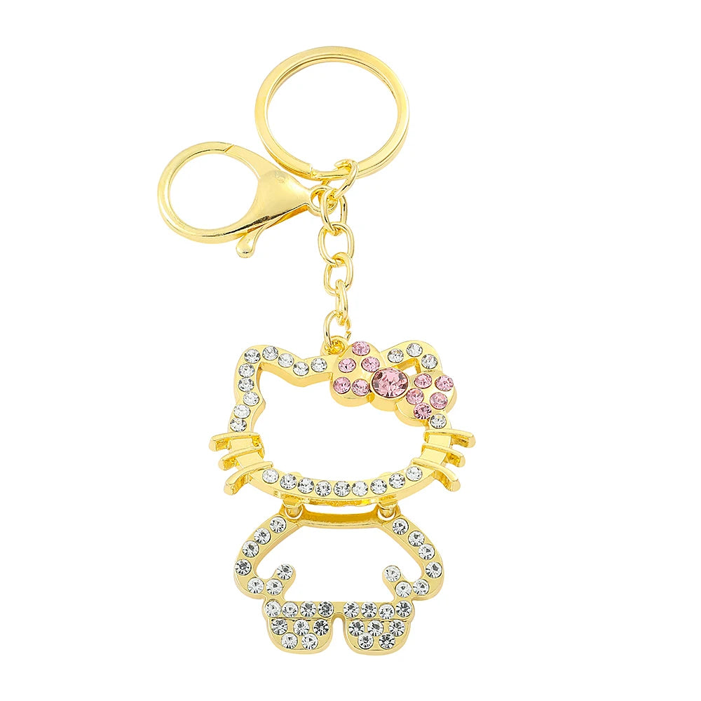 Kawaii Sparkle Kitty Keychain Charm