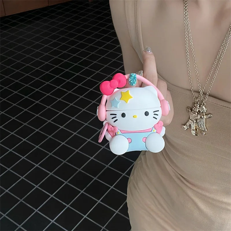 Kawaii Hello Kitty Headphone AirPods Case