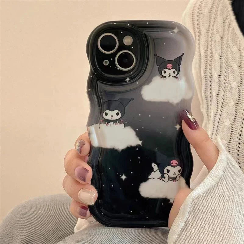 Kawaii Kuromi Wavy iPhone Case