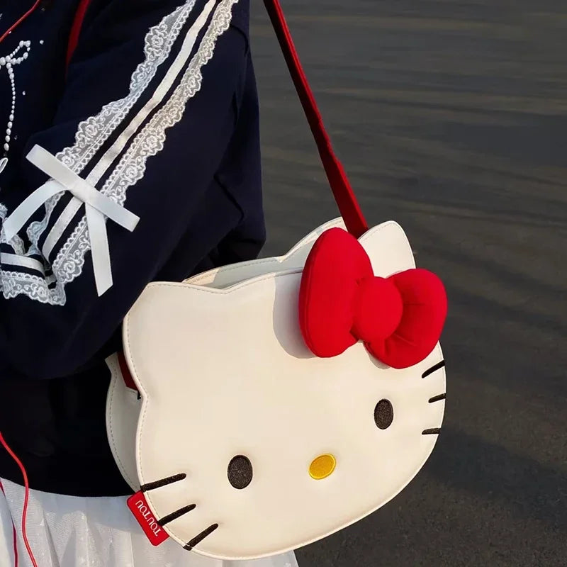 Kawaii Hello Kitty Face Shoulder Bag