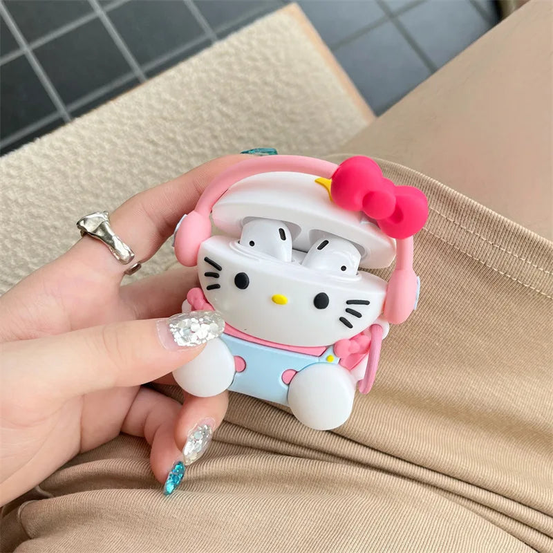 Kawaii Hello Kitty Headphone AirPods Case