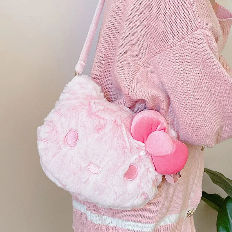 Kawaii Hello Kitty Pink Plush Bag