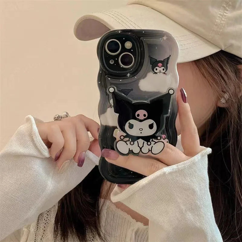 Kawaii Kuromi Wavy iPhone Case
