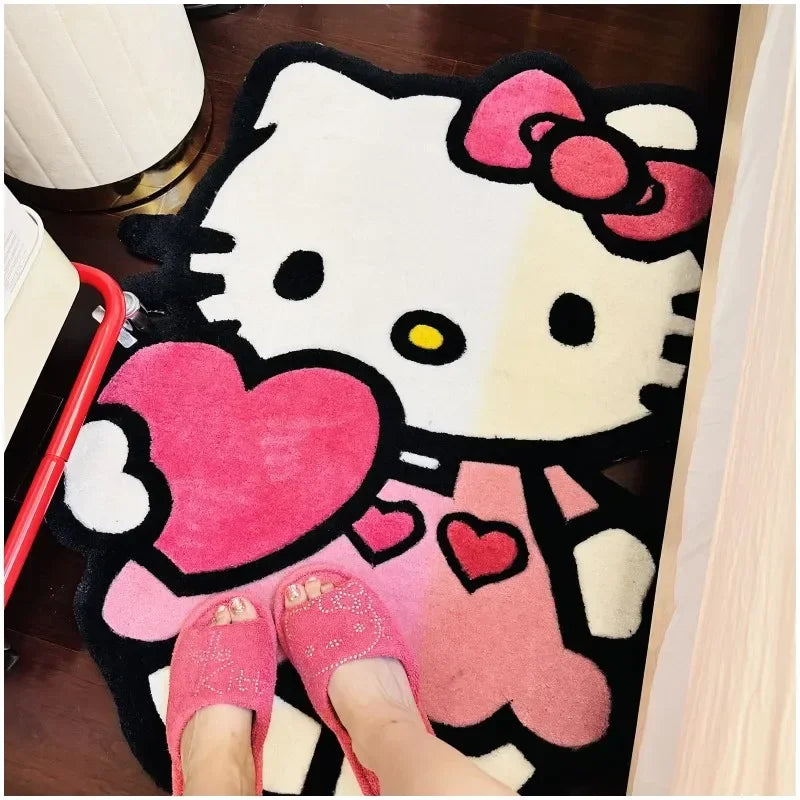 Kawaii Hello Kitty Plush Floor Mat - KAWAII LULU