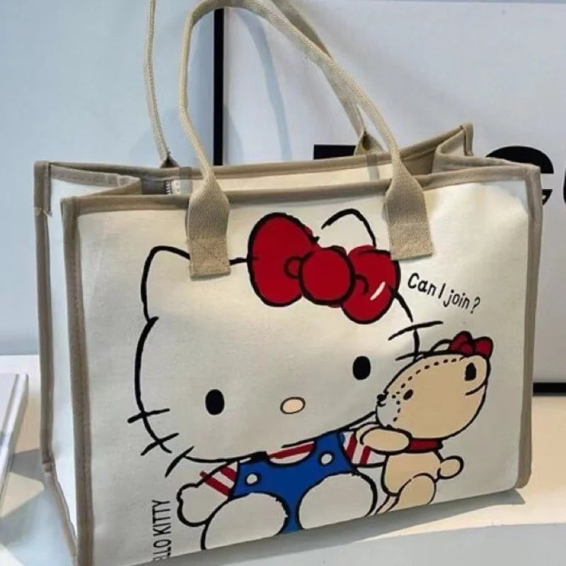 Kawaii Hello Kitty Canvas Tote Bag