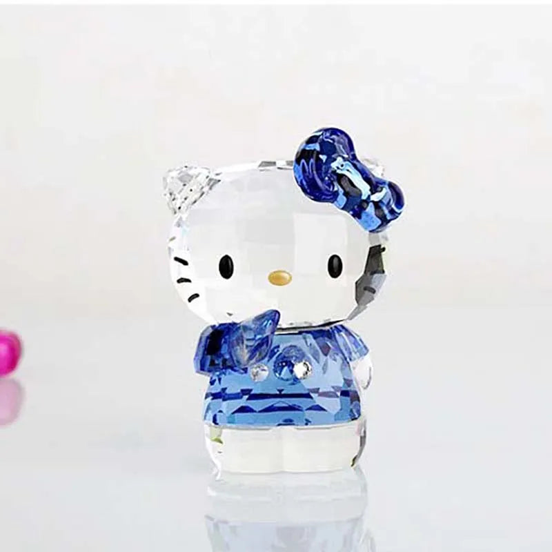 Kawaii Hello Kitty Crystal Figure for Decoration - KAWAII LULU