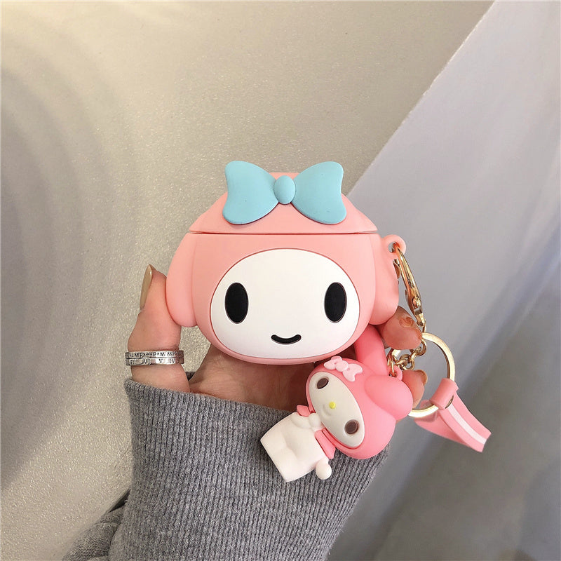 Kawaii Silicone AirPods Case Kuromi & My Melody - KAWAII LULU
