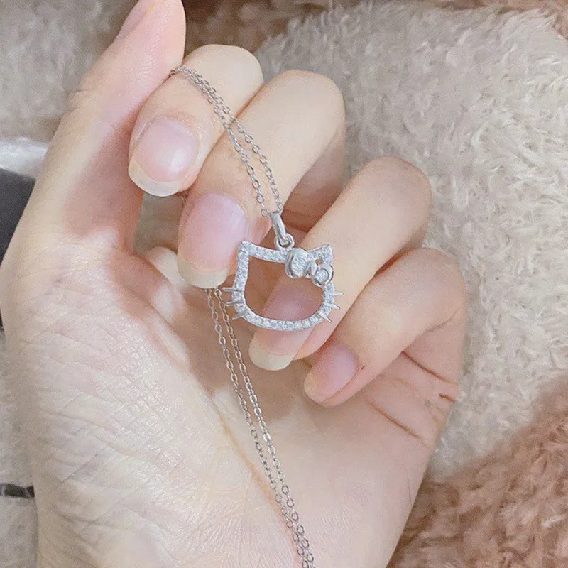 Kawaii Hello Kitty Necklace & Ring