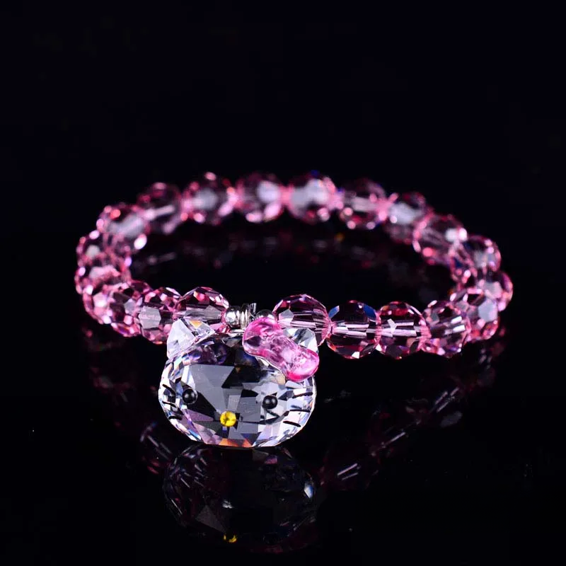 Kawaii Hello Kitty Crystal Bracelet