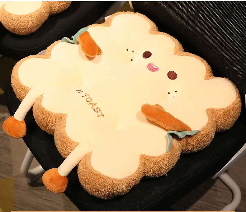 Kawaii Bread Toast Plush Cushion - KAWAII LULU