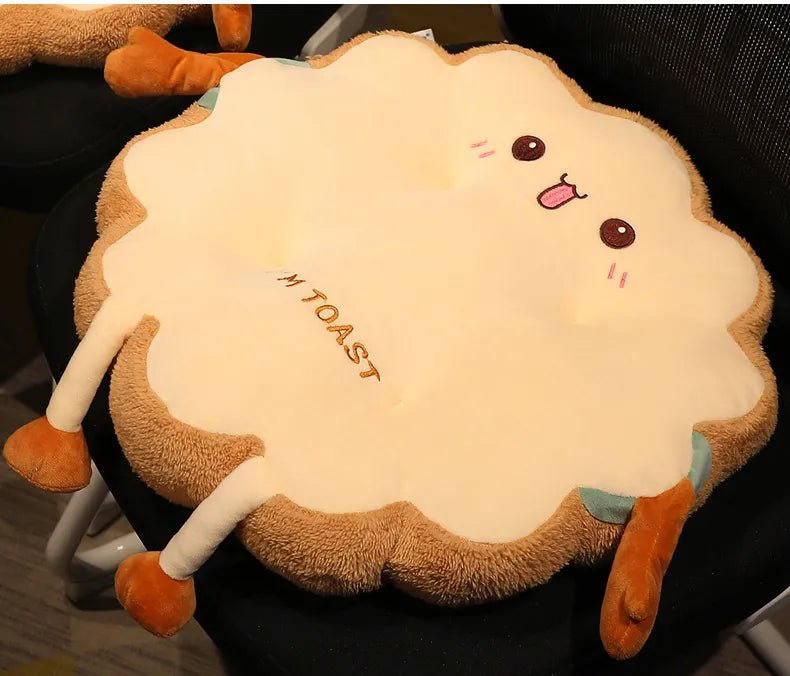 Kawaii Bread Toast Plush Cushion - KAWAII LULU