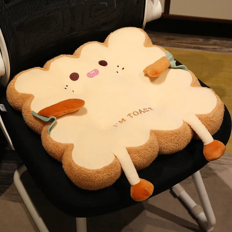 Kawaii Bread Toast Plush Cushion - KAWAII LULU