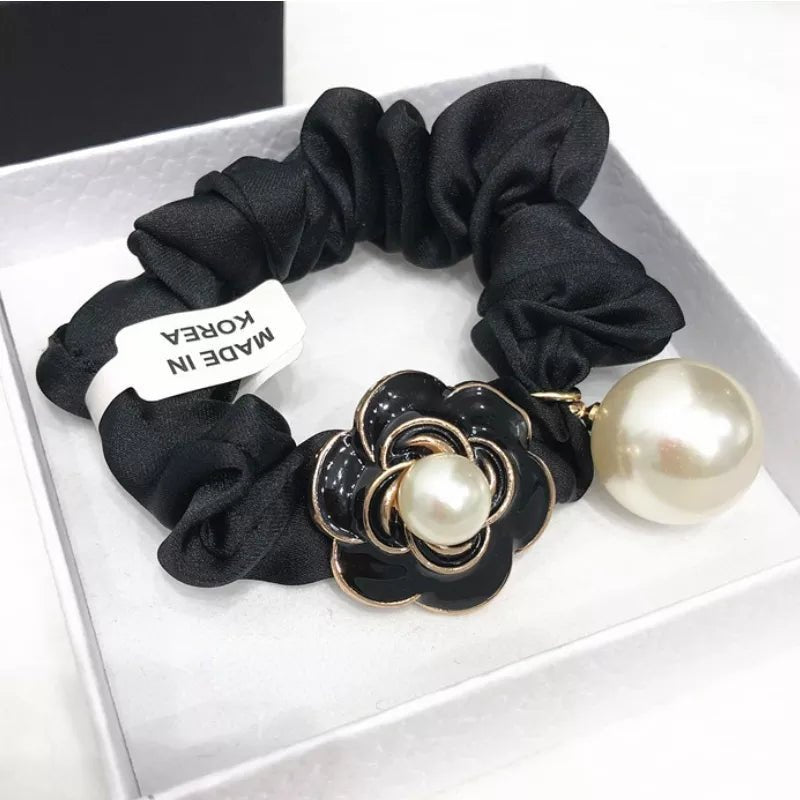 Kawaii Camellia Pearl Hair Ring - KAWAII LULU