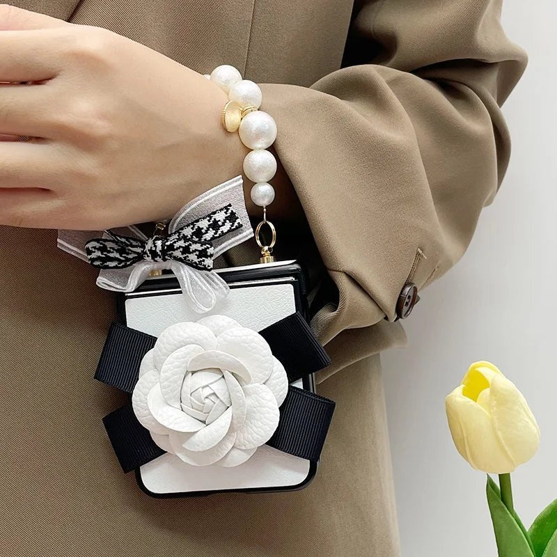Kawaii Camellia Phone Case for Galaxy Flip - KAWAII LULU