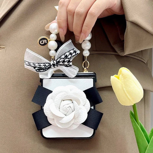 Kawaii Camellia Phone Case for Galaxy Flip - KAWAII LULU
