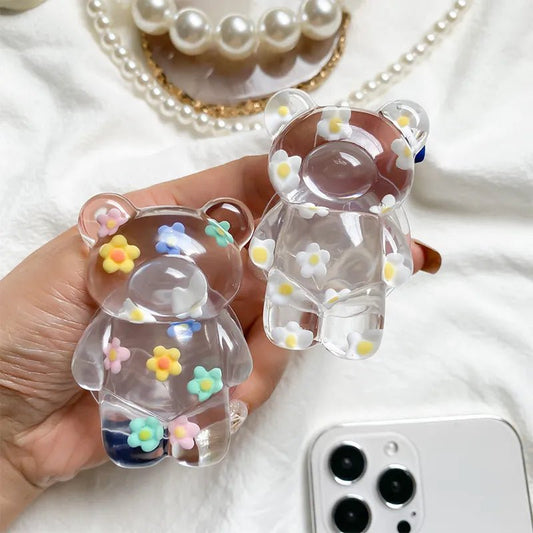 Kawaii Floral Bear Doll Mobile Phone Griptok - KAWAII LULU