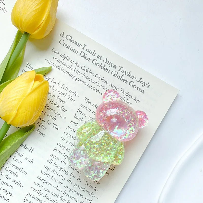 Kawaii Floral Bear Doll Mobile Phone Griptok - KAWAII LULU