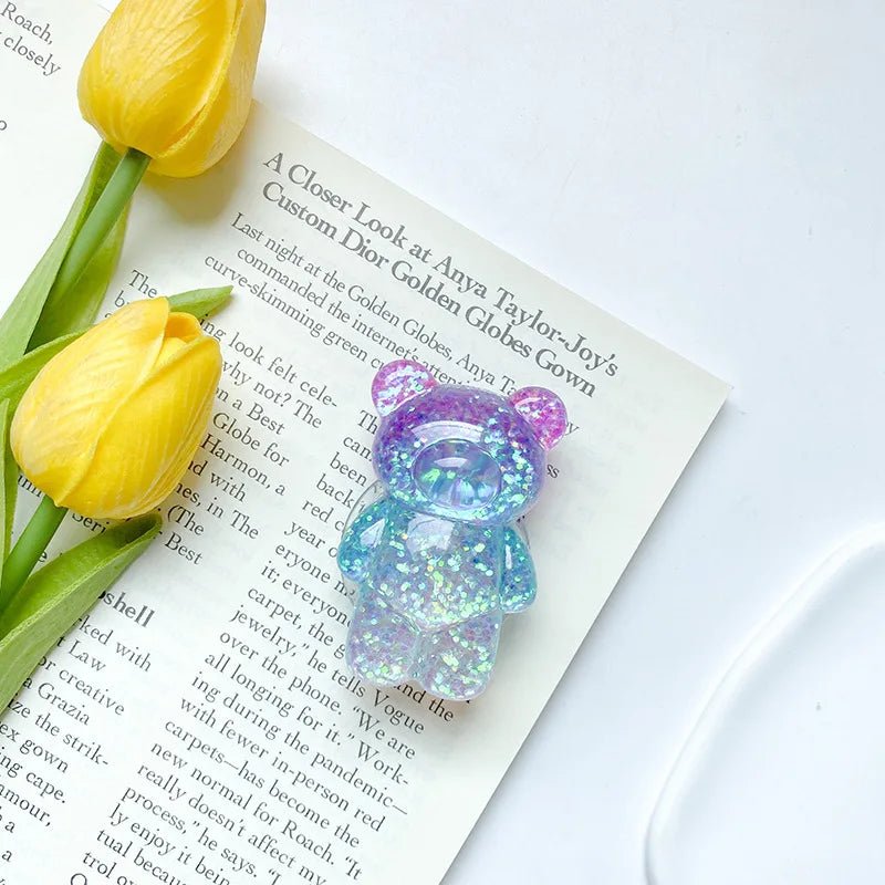 Kawaii Floral Bear Doll Mobile Phone Griptok - KAWAII LULU