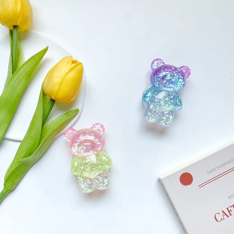 Kawaii Floral Bear Doll Mobile Phone Griptok - KAWAII LULU